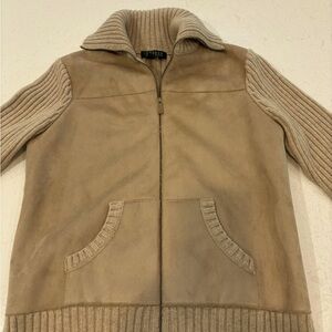 Ralph Lauren Faux Suede beige Jacket/sweater